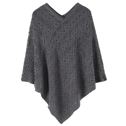 Poncho Femme Fin Rayures