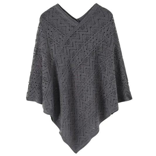 Poncho Femme Fin Rayures