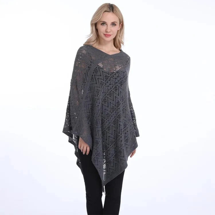 Poncho Femme Fin Rayures