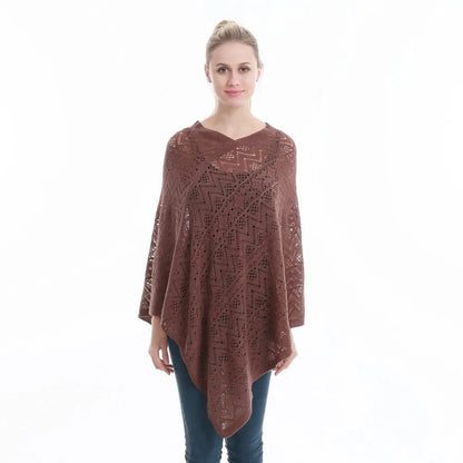 Poncho Femme Fin Rayures