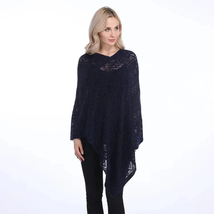 Poncho Femme Fin Rayures