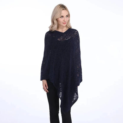 Poncho Femme Fin Rayures