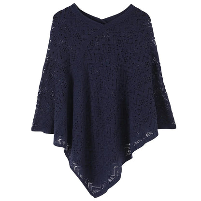 Poncho Femme Fin Rayures