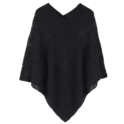 Poncho Femme Fin Rayures