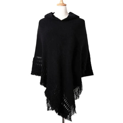 Poncho Femme Hiver Capuche