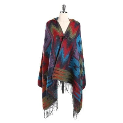 Poncho Femme Mexicain