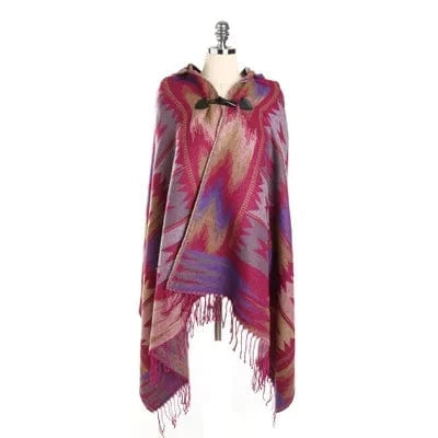 Poncho Femme Mexicain