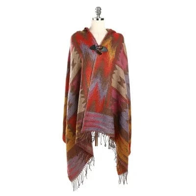 Poncho Femme Mexicain
