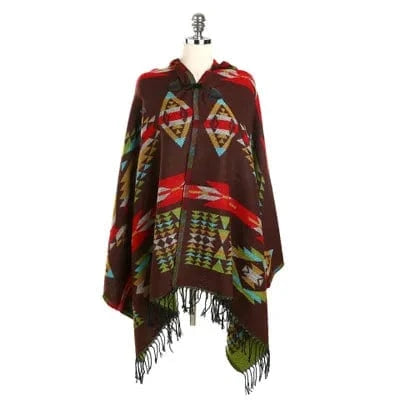 Poncho Femme Mexicain