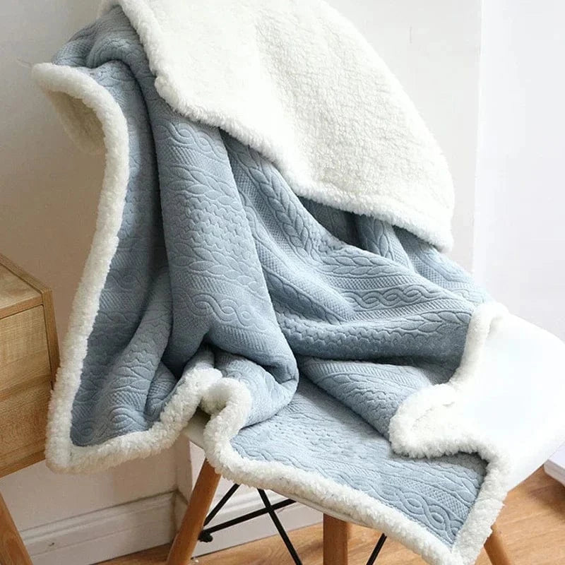 Poncho Femme Plaid Polaire