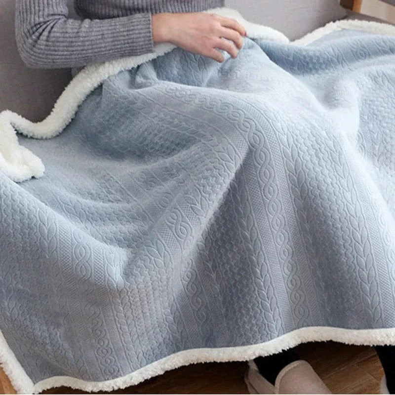 Poncho Femme Plaid Polaire
