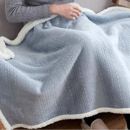 Poncho Femme Plaid Polaire
