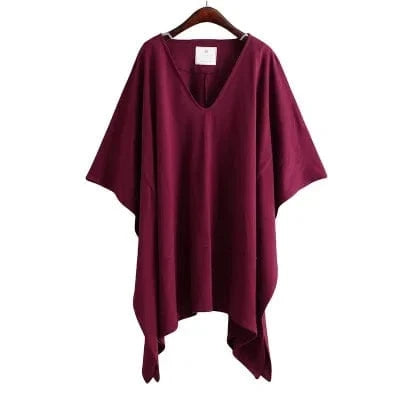 Poncho Femme Uni Cachemire