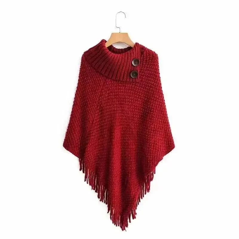 Poncho Hiver Tricot