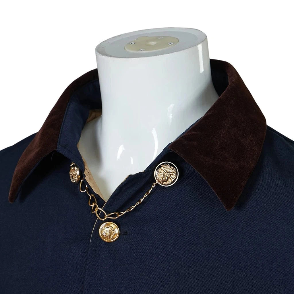 Poncho Homme Chic à Boutons