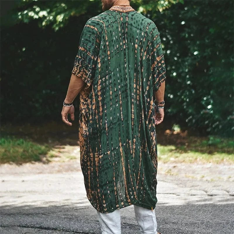 Poncho Homme Été Long