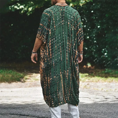 Poncho Homme Été Long
