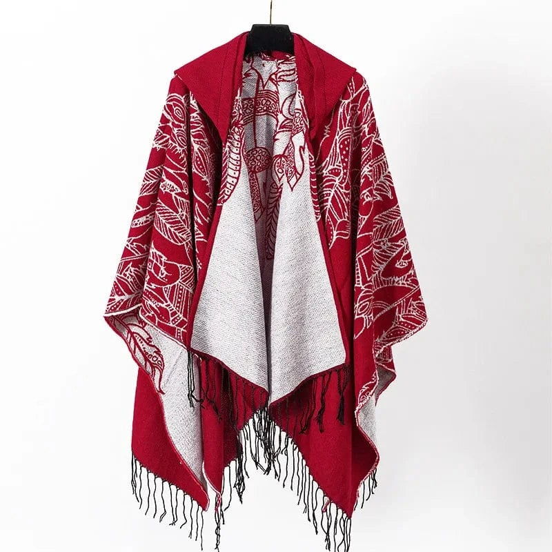 Poncho Homme Extra Long Bicolore