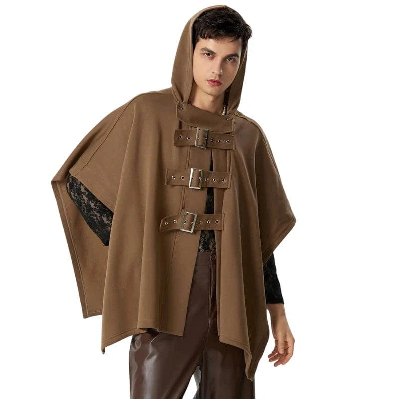 Poncho Homme Fashion à Capuche