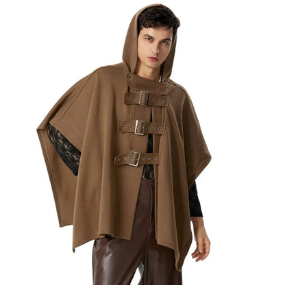 Poncho Homme Fashion à Capuche