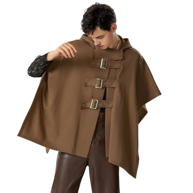 Poncho Homme Fashion à Capuche