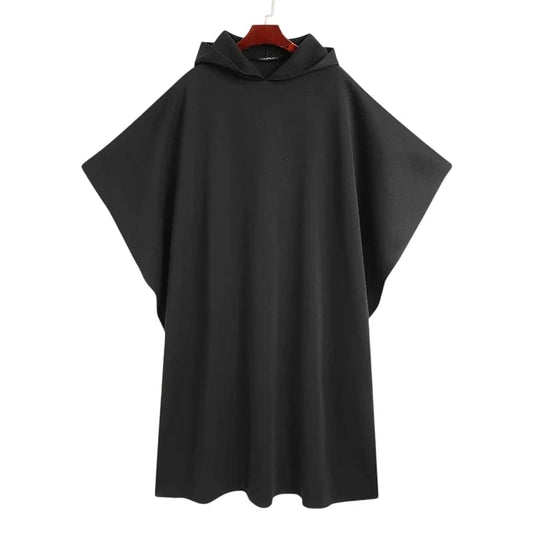 Poncho Homme Long à Capuche