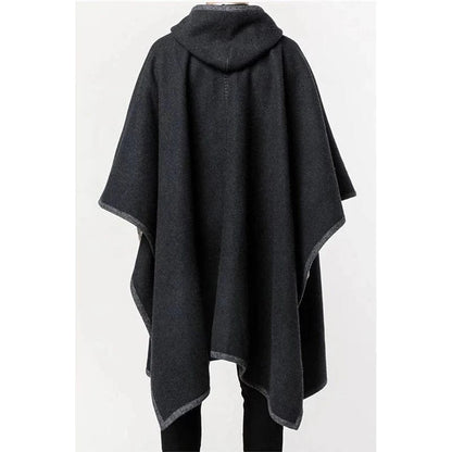 Poncho Homme Long Chaud
