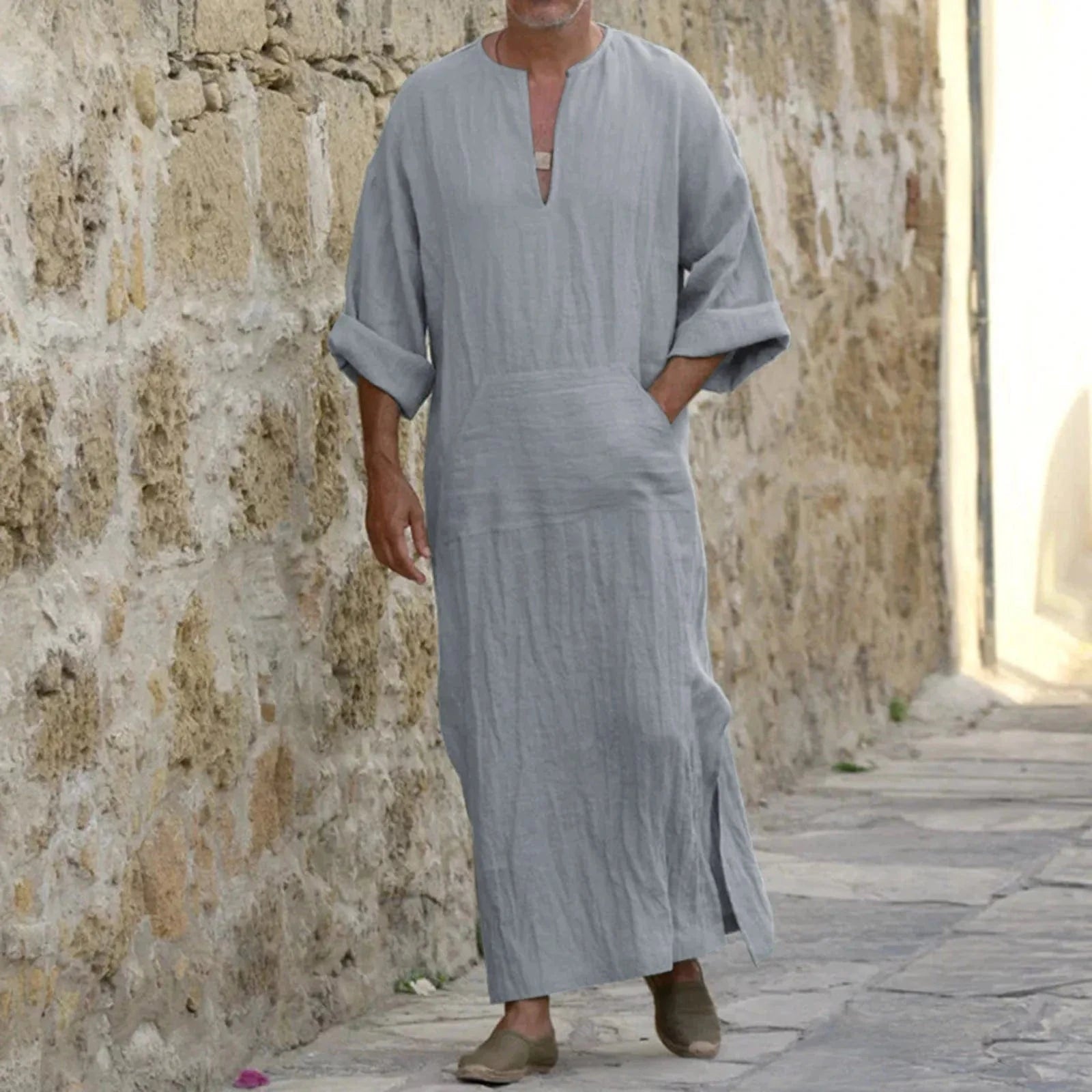 Poncho Homme Long Fin