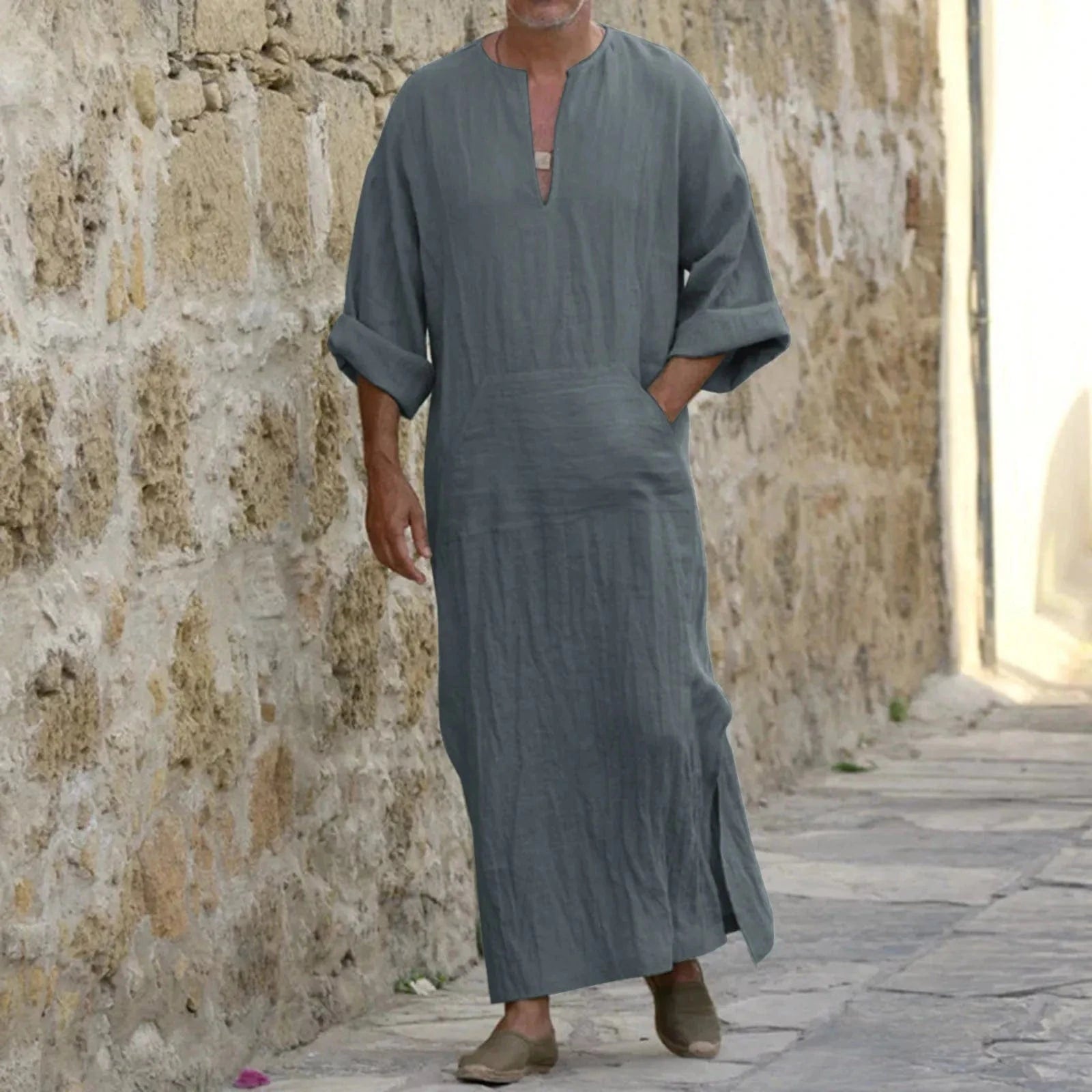 Poncho Homme Long Fin