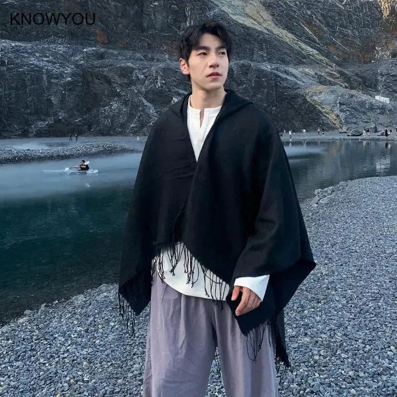 Poncho Homme Manches Longues