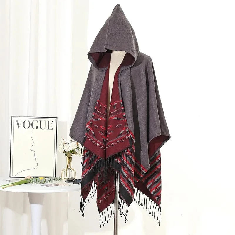 Poncho Homme Mexicain à Franges
