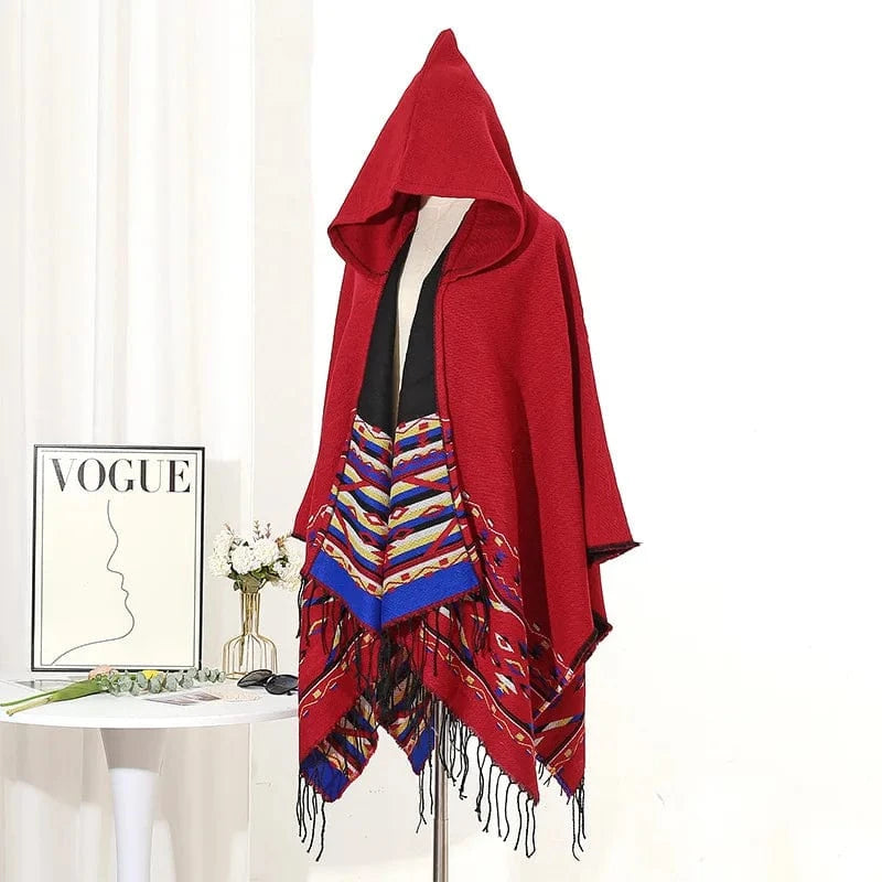 Poncho Homme Mexicain à Franges
