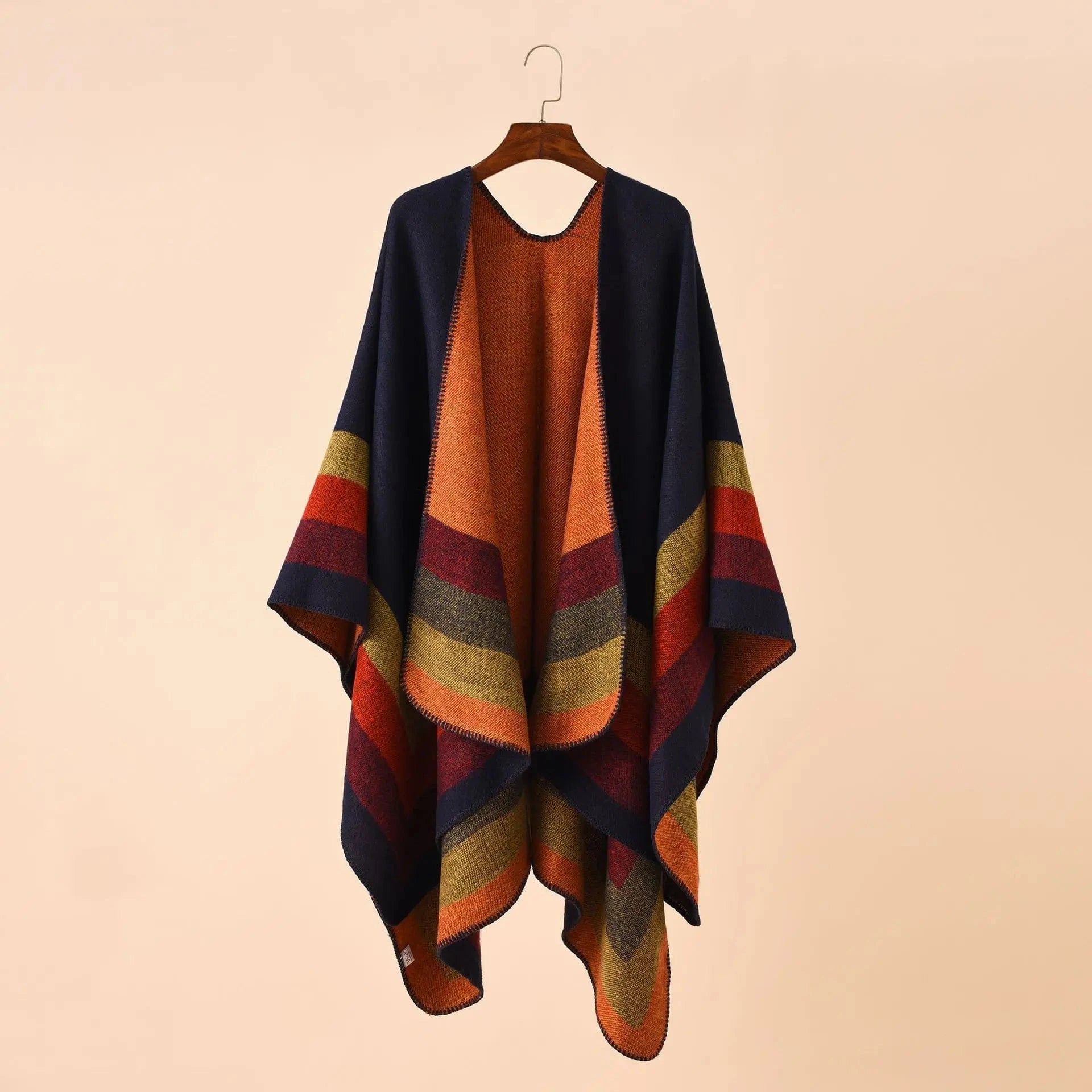 Poncho Plaid Chaud
