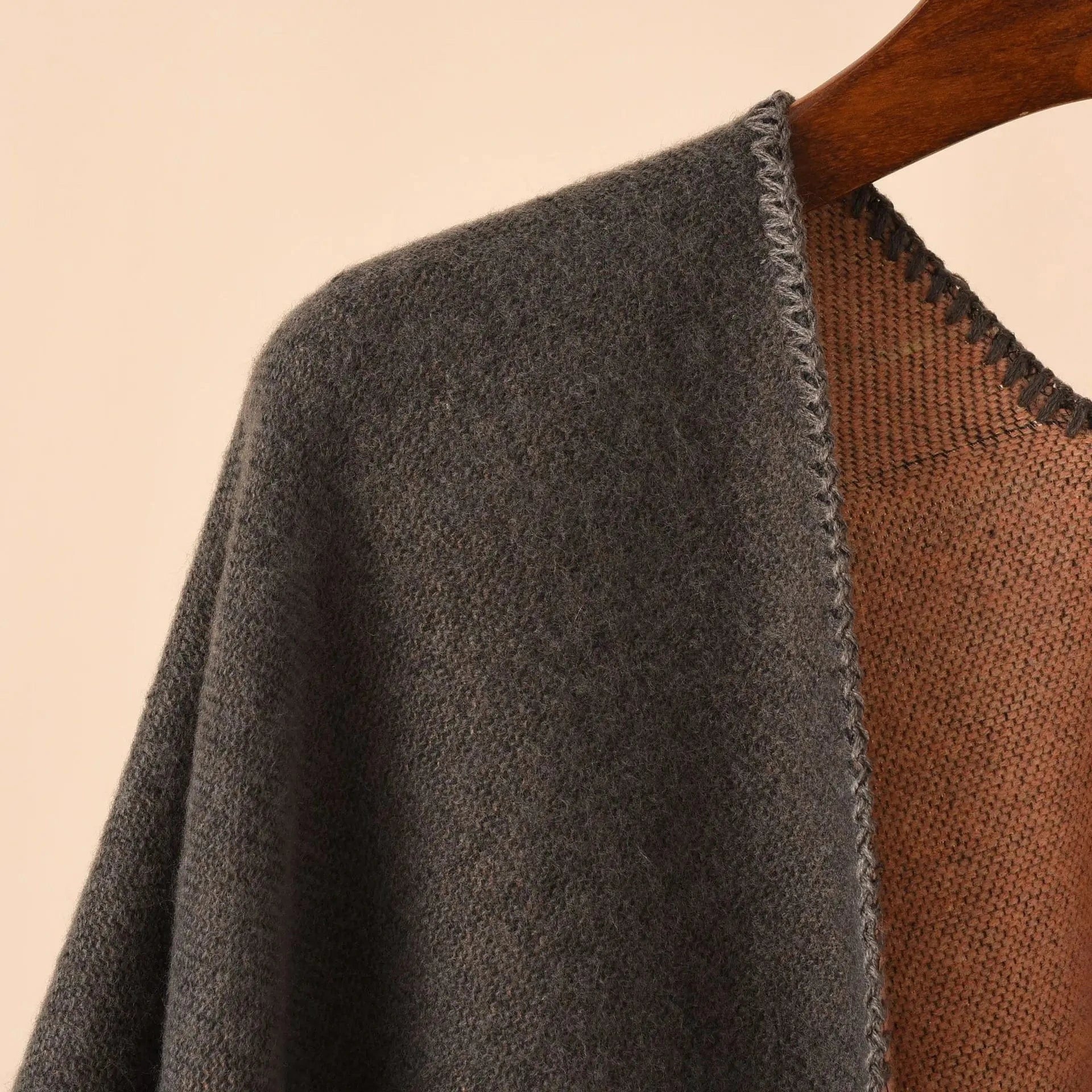 Poncho Plaid Chaud
