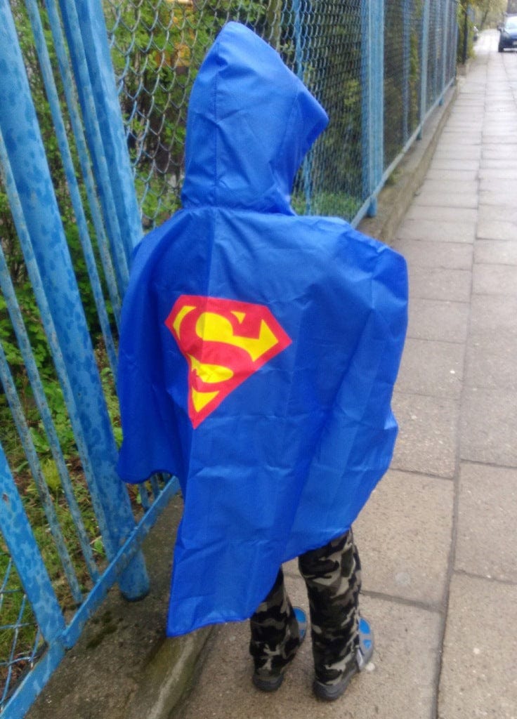 Poncho Pluie Enfant Superman