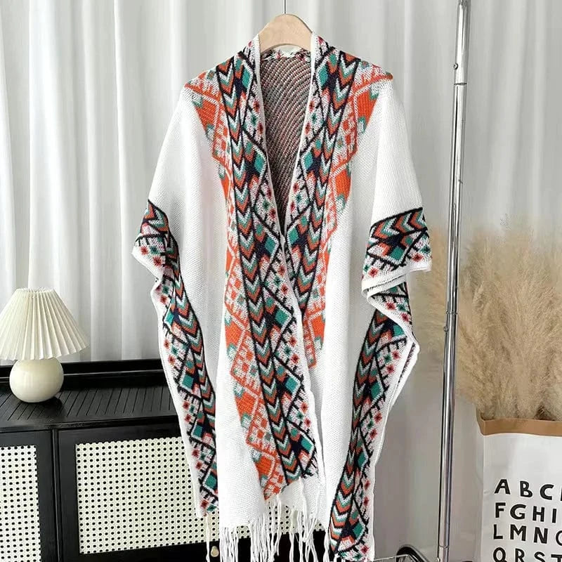 Poncho Pull Frange