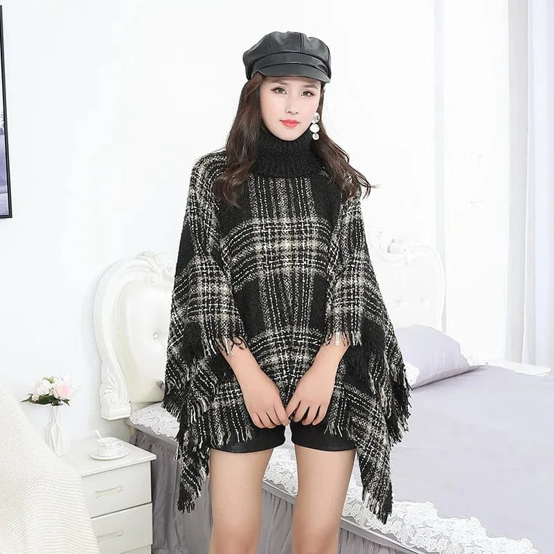Poncho Pull Manches Longues