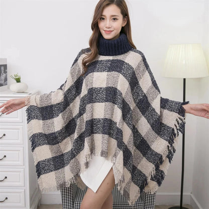 Poncho Pull Manches Longues