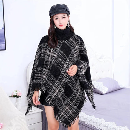 Poncho Pull Manches Longues