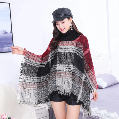 Poncho Pull Manches Longues