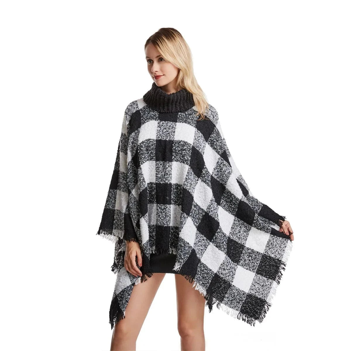 Poncho Pull Manches Longues