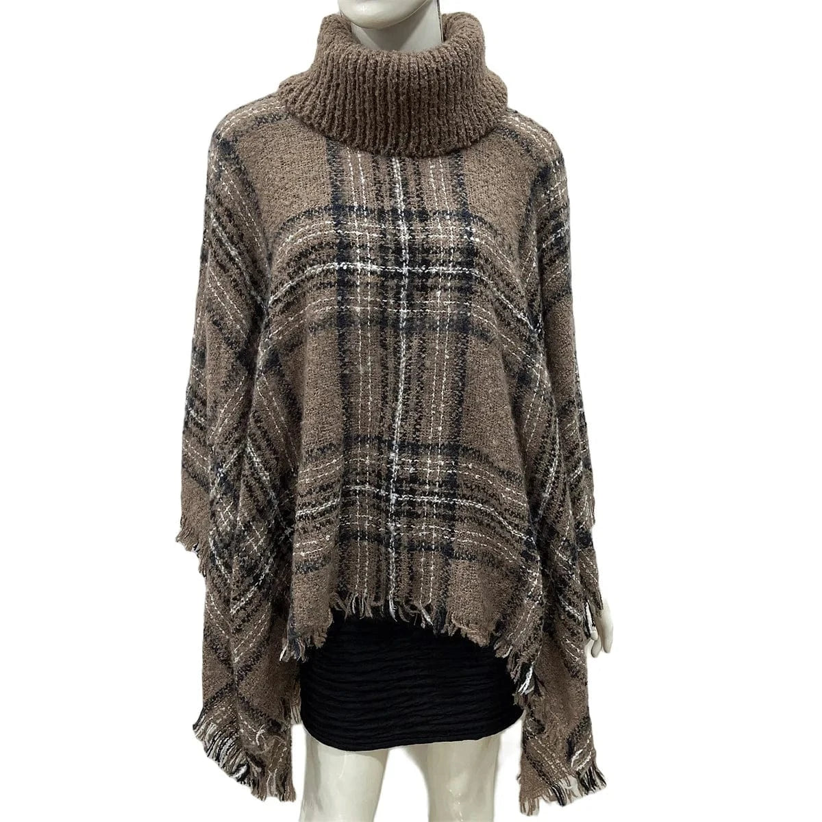 Poncho Pull Manches Longues