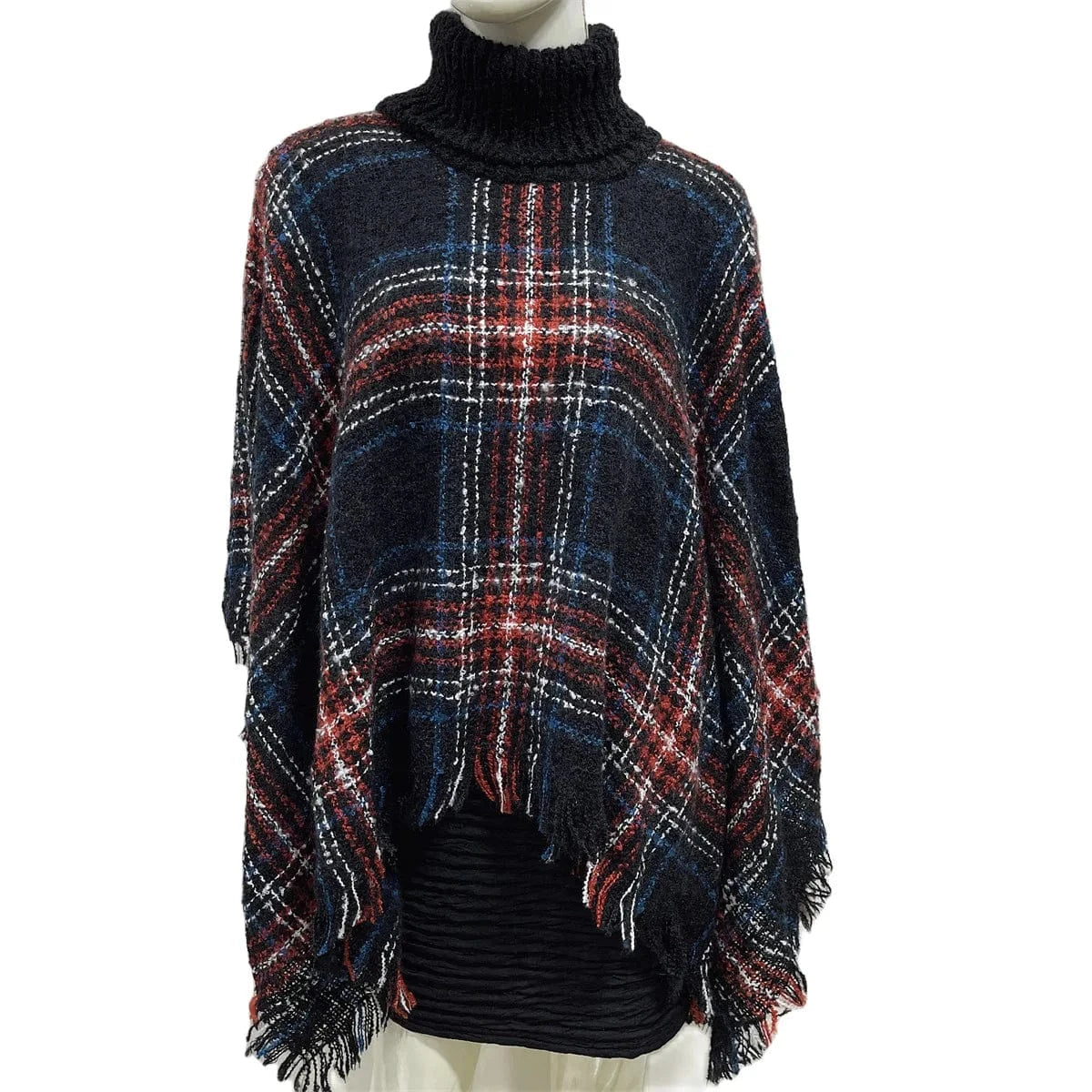 Poncho Pull Manches Longues