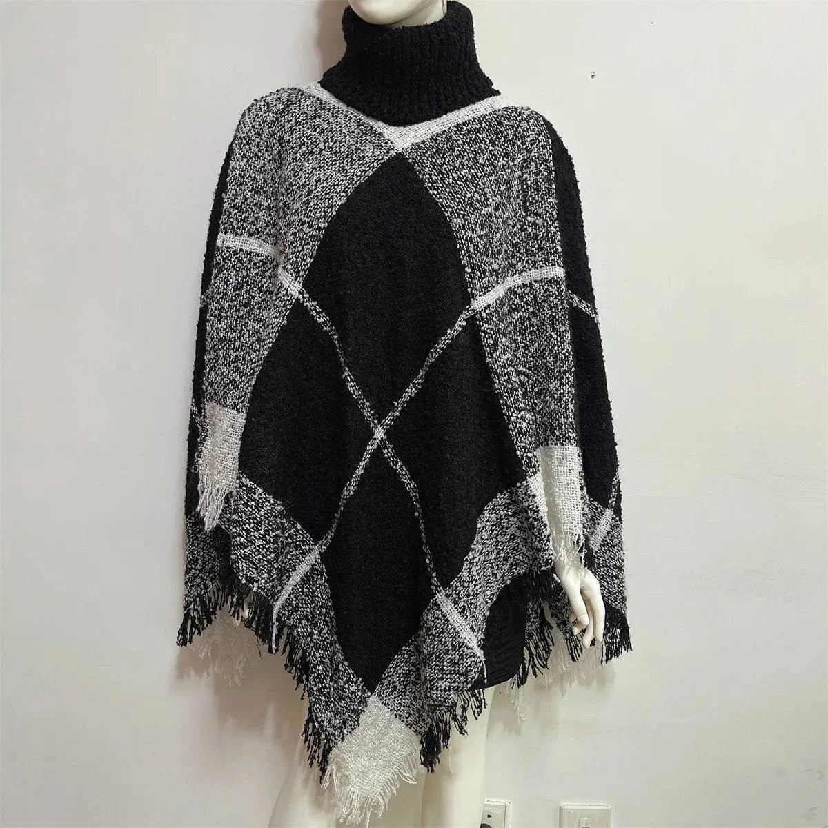 Poncho Pull Manches Longues