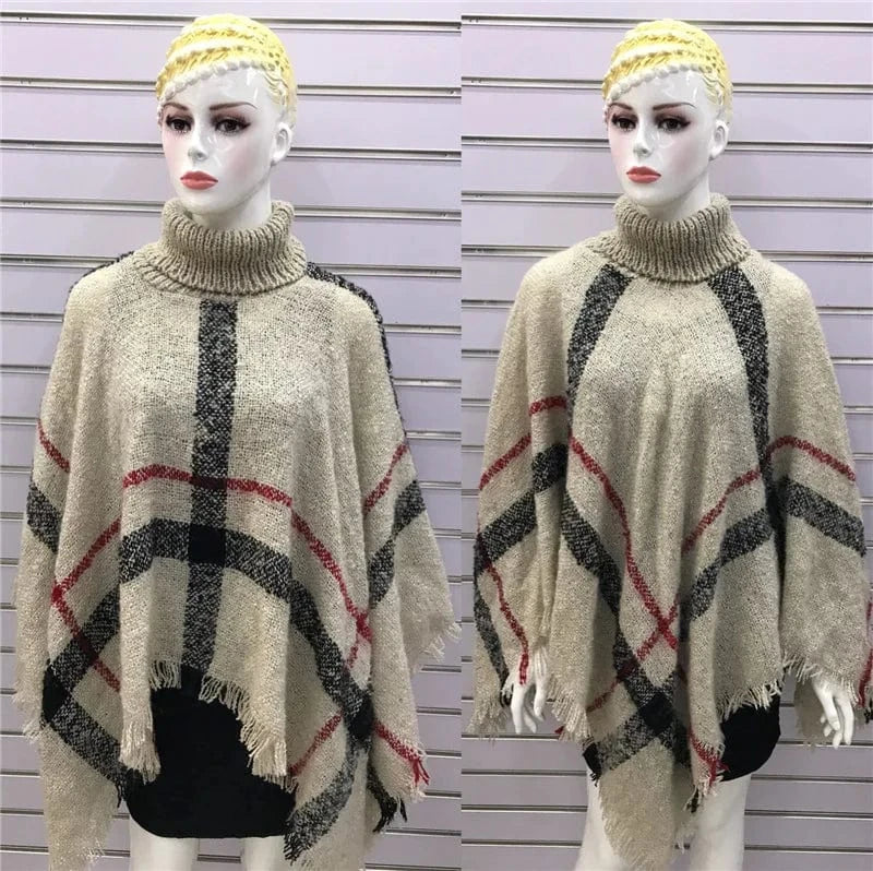 Poncho Pull Manches Longues