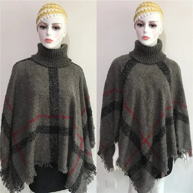 Poncho Pull Manches Longues