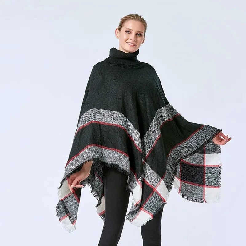 Poncho Pull Manches Longues