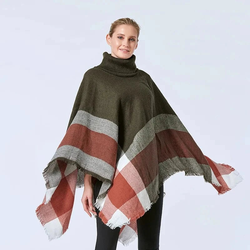 Poncho Pull Manches Longues