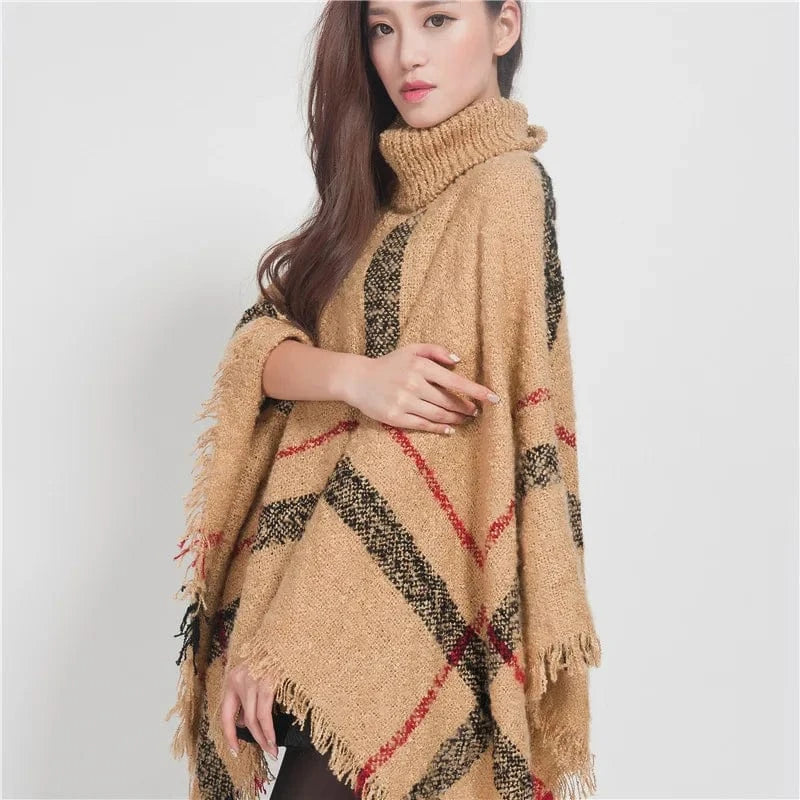 Poncho Pull Manches Longues