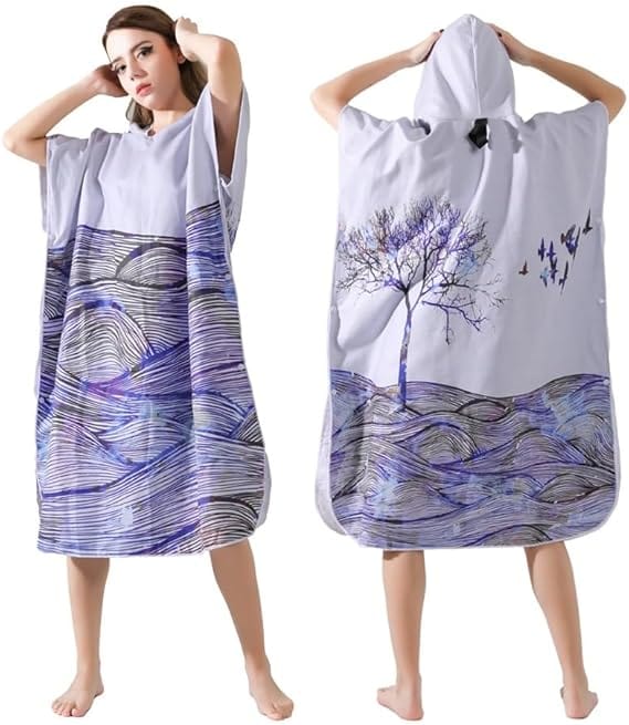 Poncho Surf à Capuche